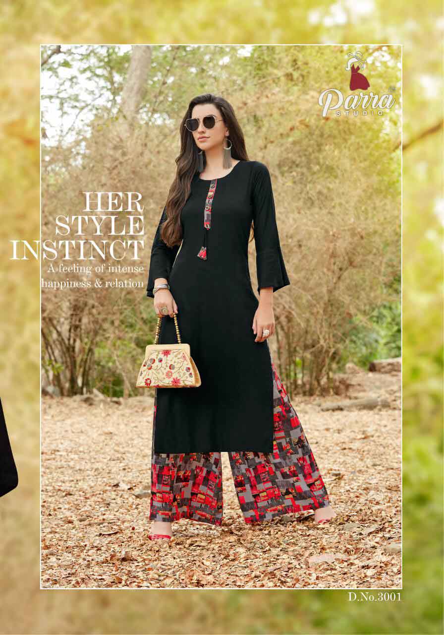 Zurri Vol-3 Parra Studio Rayon Palazzo Wholesale Kurti Zurri Vol-3 Parra Studio Rayon Palazzo Wholesale Kurti